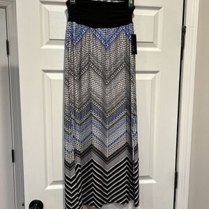 Long skirt blue,‎ White, Black women's Maxi Skirt ALYX size Small (8P) Boho NWT
